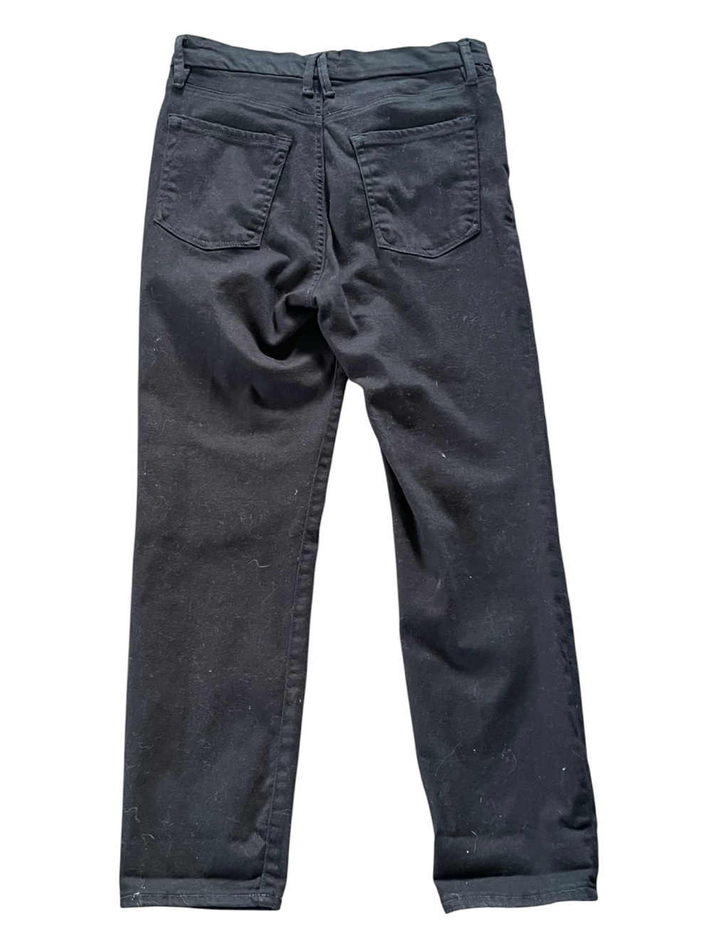 Good American Black High-Rise Skinny Jeans Crossover Waist line - Picture 3 of 6